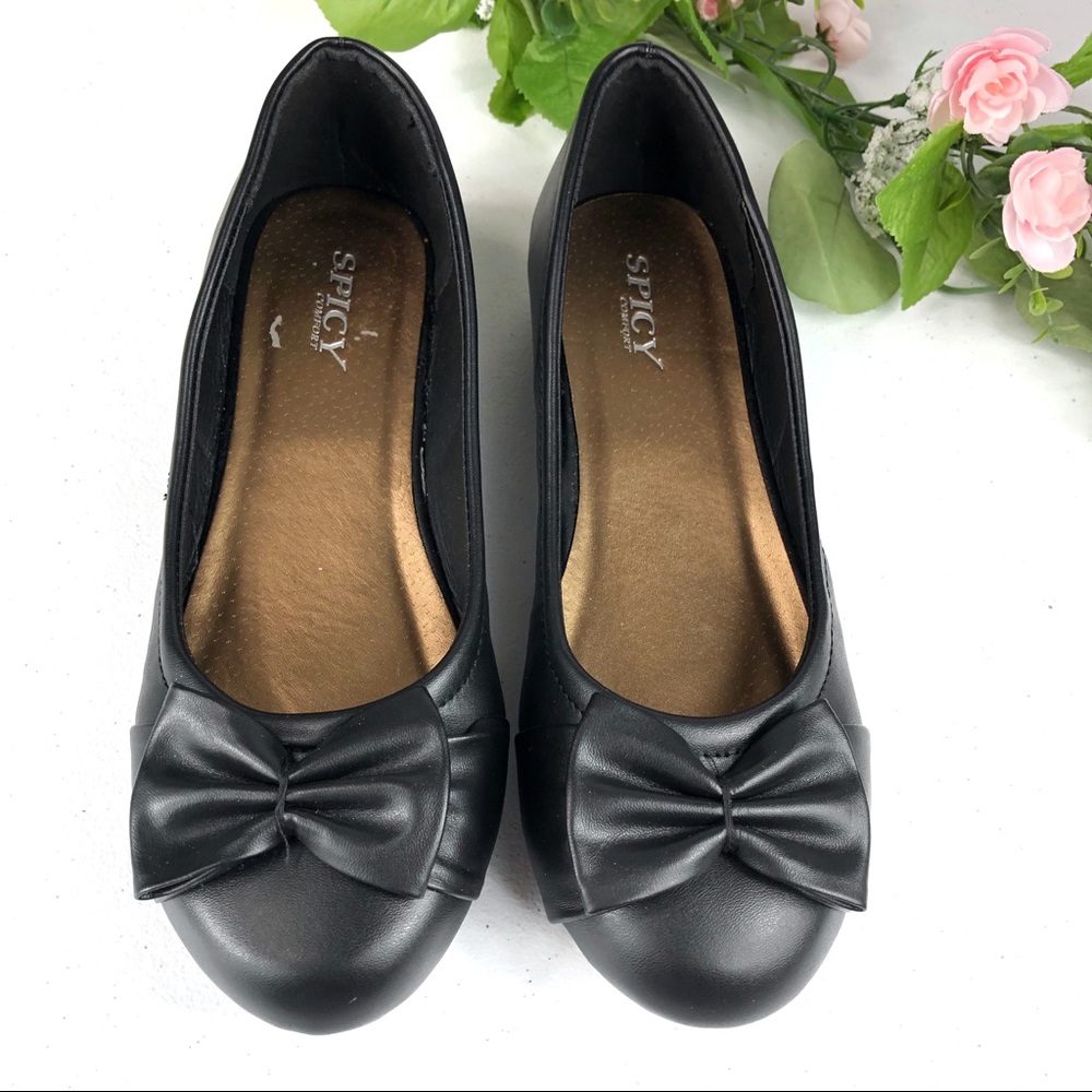 Spicy Comfort flat black shoes size 9 (#42)